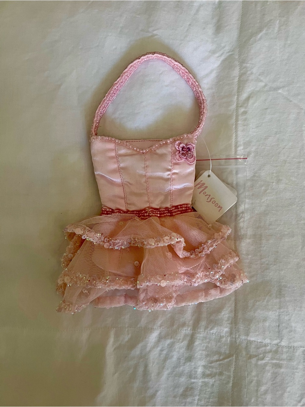 NWT Monsoon Pink Tulle Ballet Dress Purse